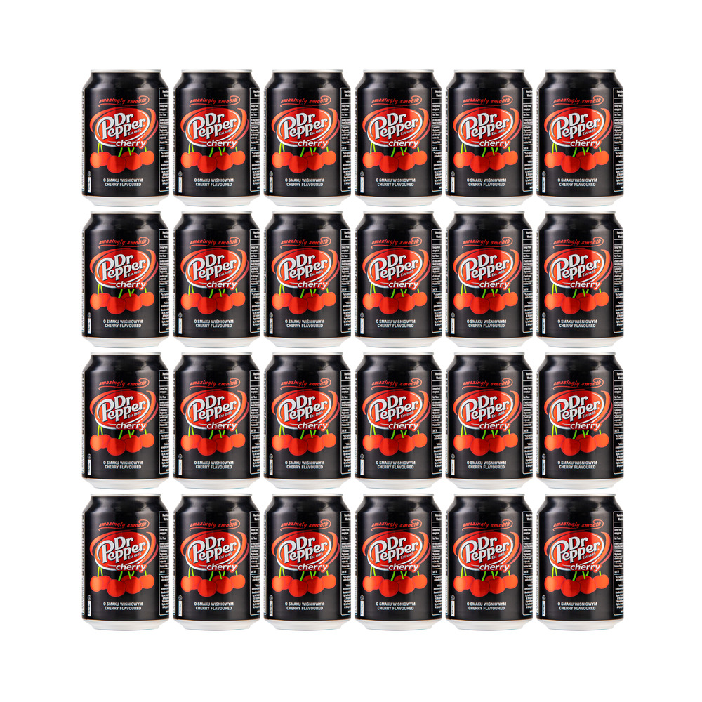 Напиток газированный Dr Pepper Cherry 0.33 л 24 штуки - фото 1