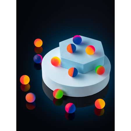Мячи-прыгуны TopVending Цветной лед 32мм 600 шт Целая коробка