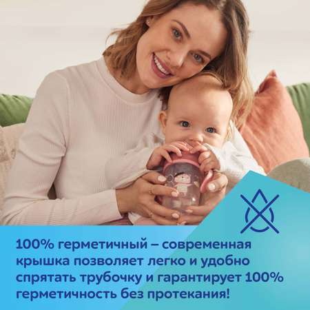 Поильник Canpol Babies Bonjour Paris с 6месяцев Красный