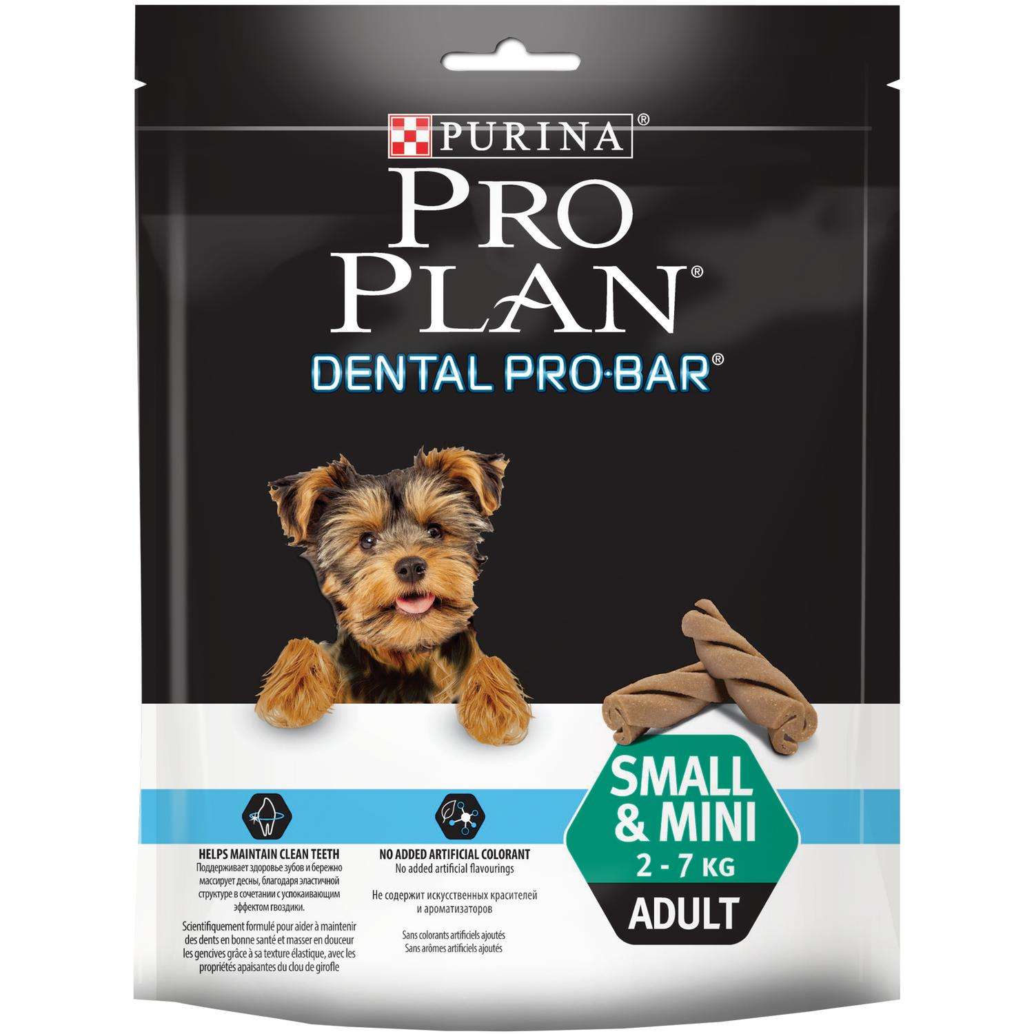 Лакомство для собак PRO PLAN Dental Pro Bar мелких и миниатюрных пород для поддержания здоровья полости рта 150г - фото 2