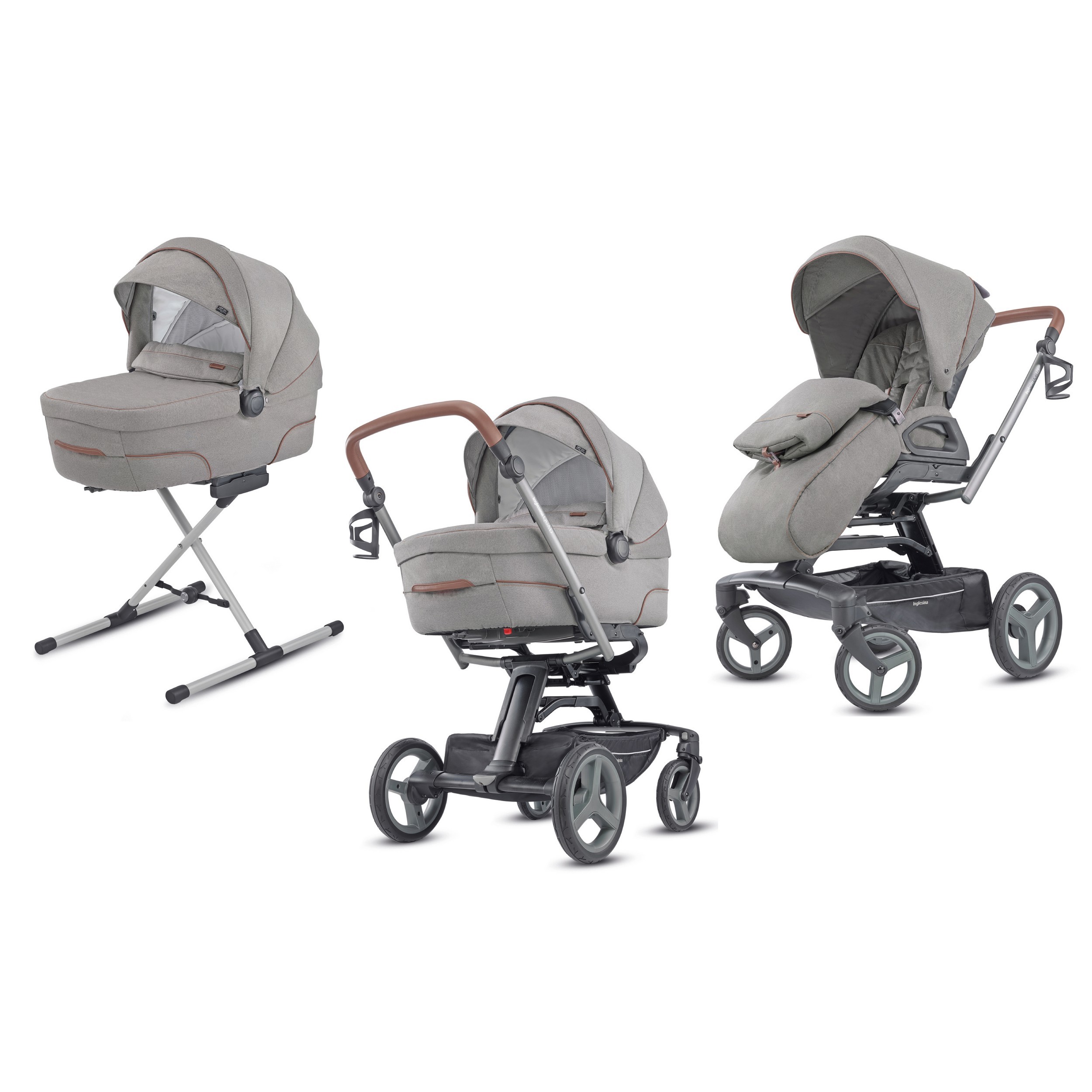 Коляска 2в1 Inglesina Quad System Duo Derby Grey KA60K0DBG2 - фото 12