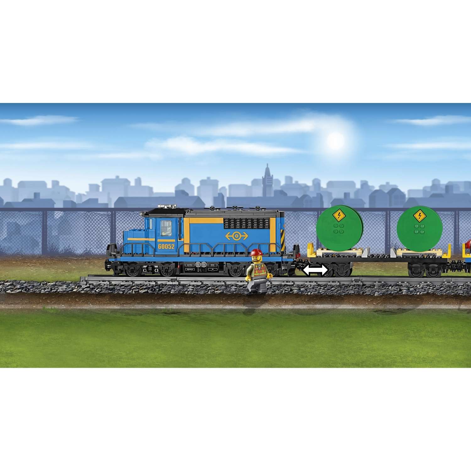 Конструктор LEGO City Trains Грузовой поезд (60052) - фото 9