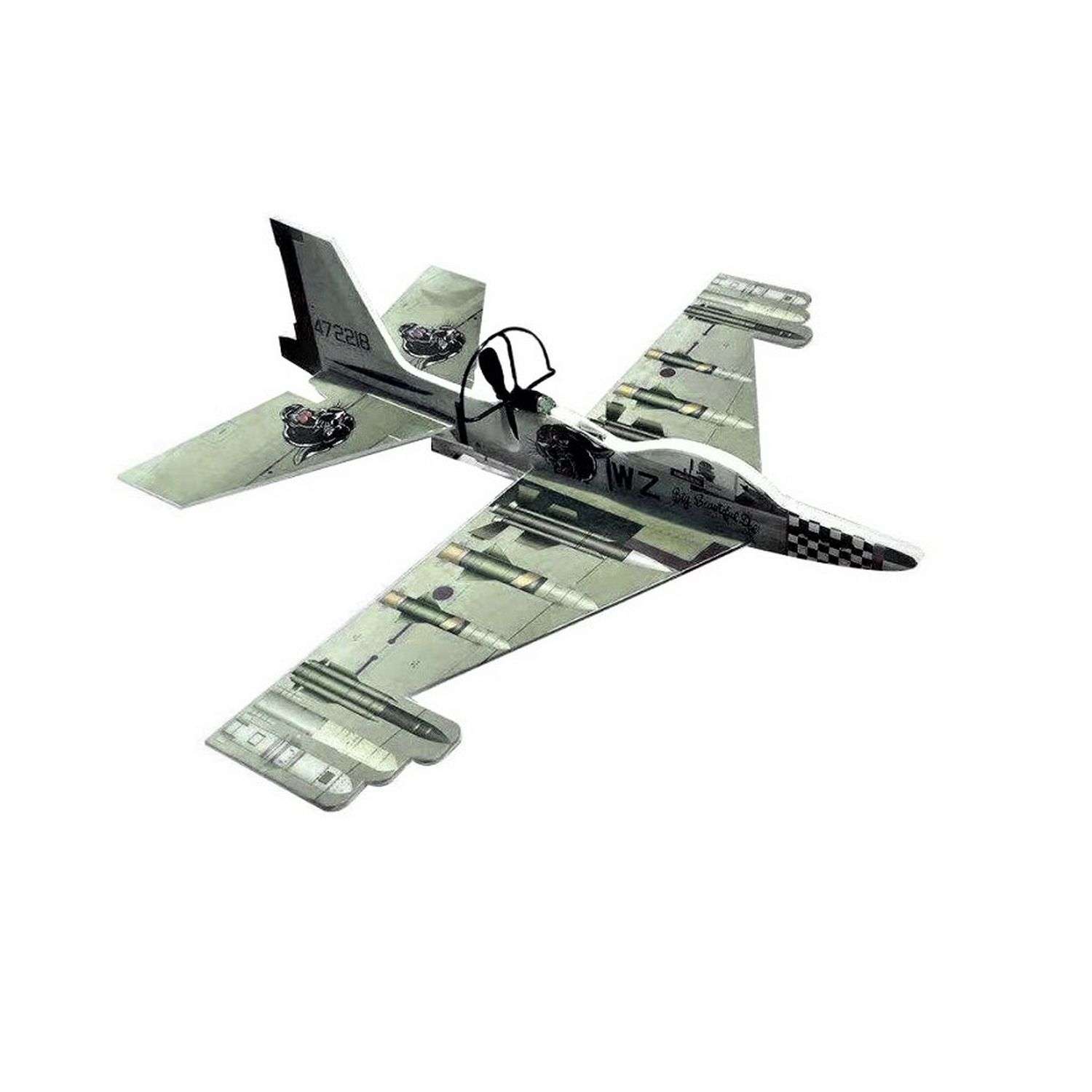 Игрушка Uniglodis Самолет-истребитель Зеленый 05923556 - фото 1