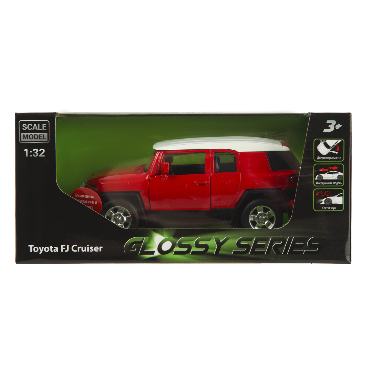 Машинка Mobicaro 1:32 Toyota FJ Cruiser Красная 68304 68304 - фото 8