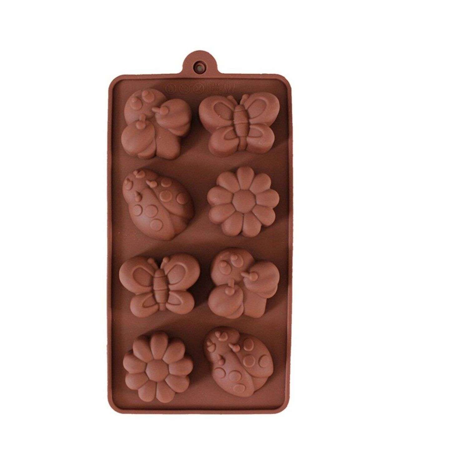 Форма Beroma силиконовая для печенья шоколада желе и карамели 8 ячеек - фото 2