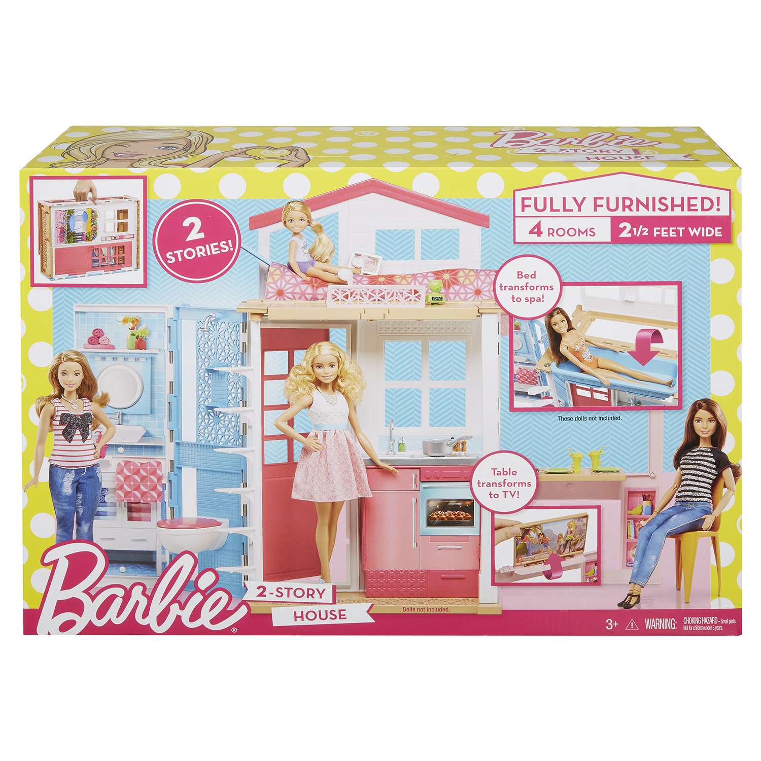 Набор игровой Barbie Домик Barbie DVV47 - фото 2