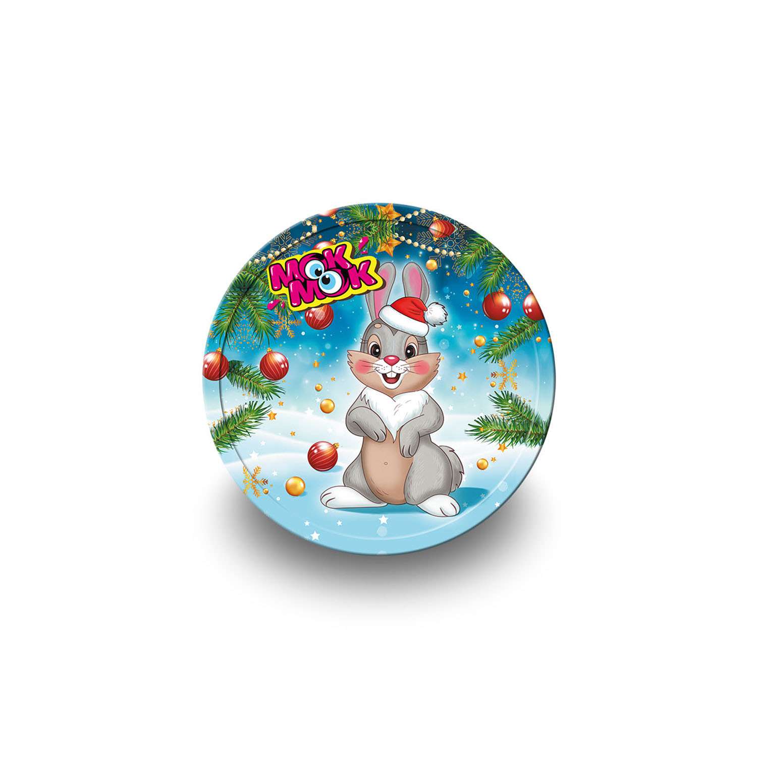Молочный шоколад Мок-Мок детский новогодний в форме медали символ нового года 25 шт. по 25 г - фото 6
