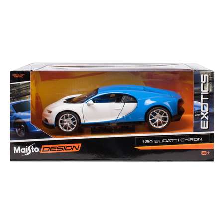 Машинка MAISTO 1:24 Bugatti Chiron Голубая 32509