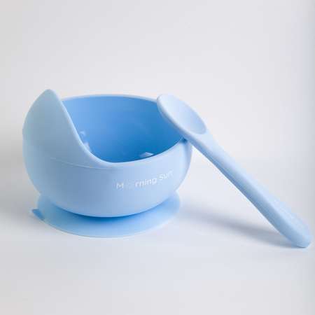 Набор детской посуды Morning Sun Силиконовый 7 предмета голубой