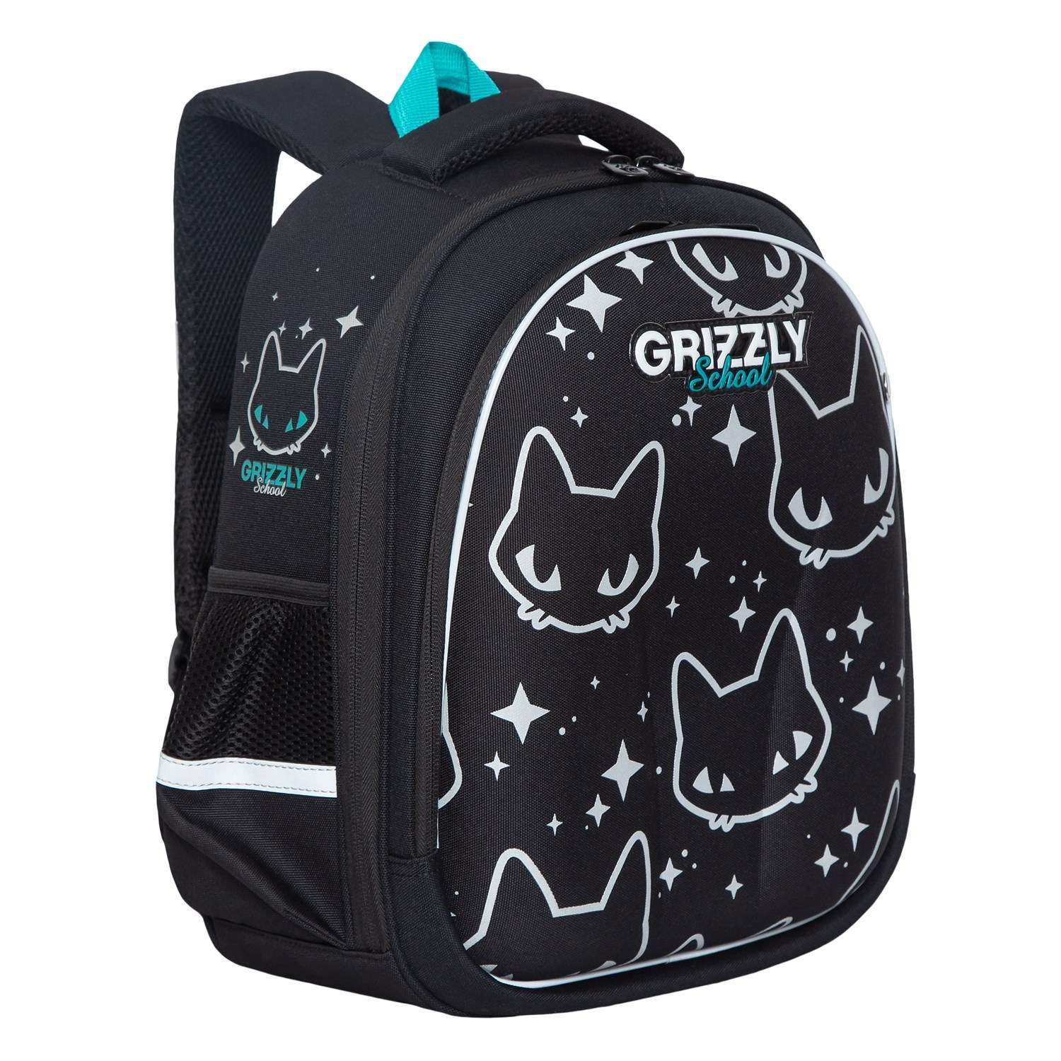 Рюкзак школьный Grizzly Черный RAz-286-12/1 - фото 1