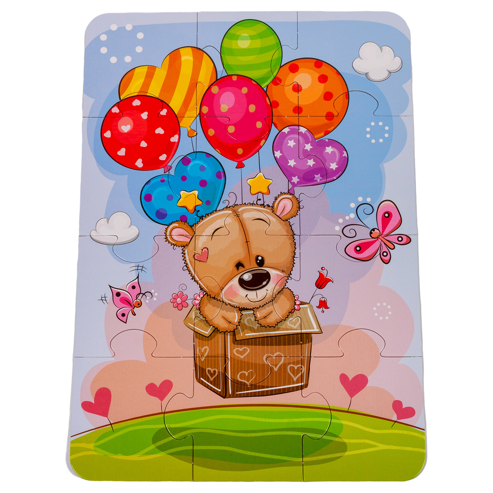 Пазл Дрофа-Медиа Baby Puzzle Мишка и воздушные шары из 12 элементов 3844 - фото 6