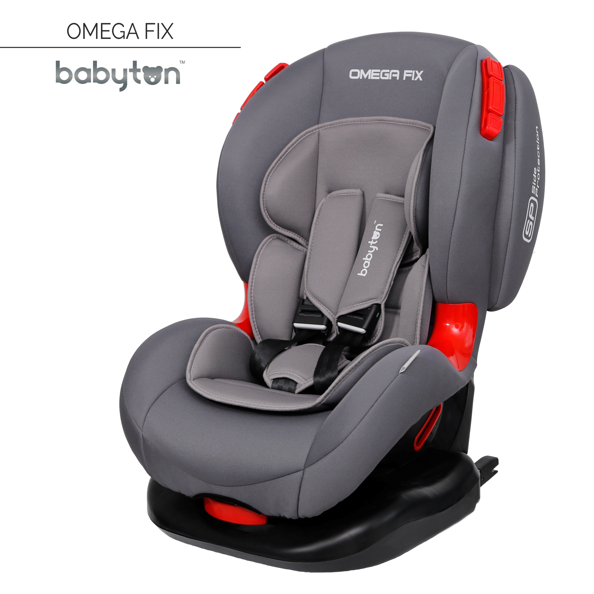 Автокресло Babyton Omega Fix Grey Isofix 1/2 (9-25 кг) - фото 1