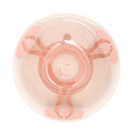 Тарелка BabyGo плоская на присоске 400мл Розовая