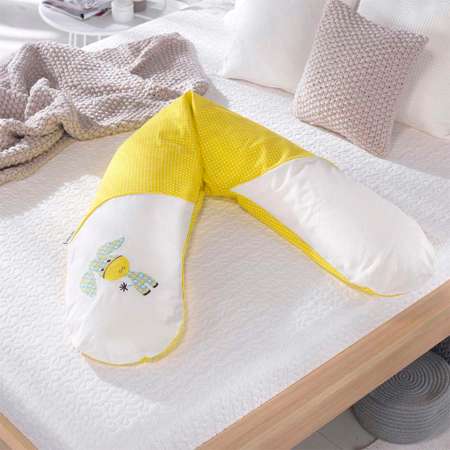 Подушка для беременных Theraline 190 см Ослик желтая