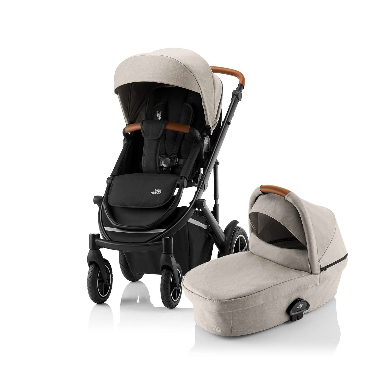 Коляска 2в1 Britax Roemer Smile III Pure Beige-black - фото 1