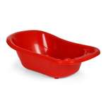Ванна детская elfplast для купания со сливным клапаном 50 л красный