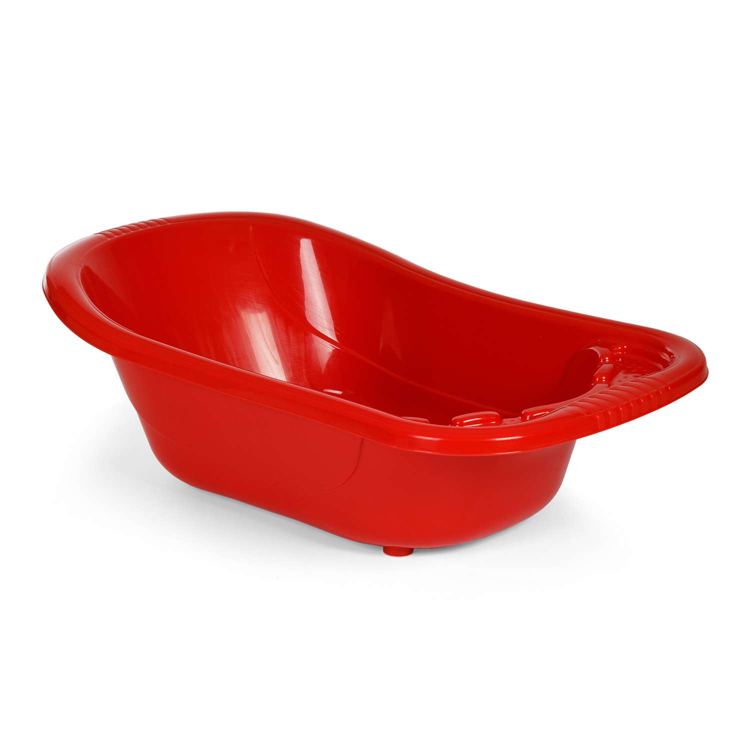 Ванна детская elfplast для купания со сливным клапаном 50 л красный - фото 1