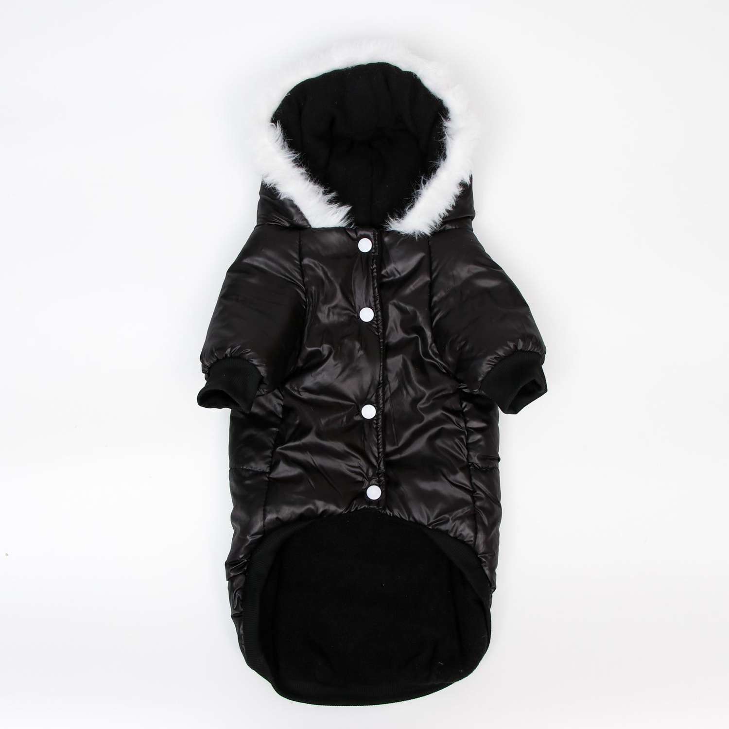 Куртка для собак Sima-Land с капюшоном и мехом размер XXL черная - фото 2