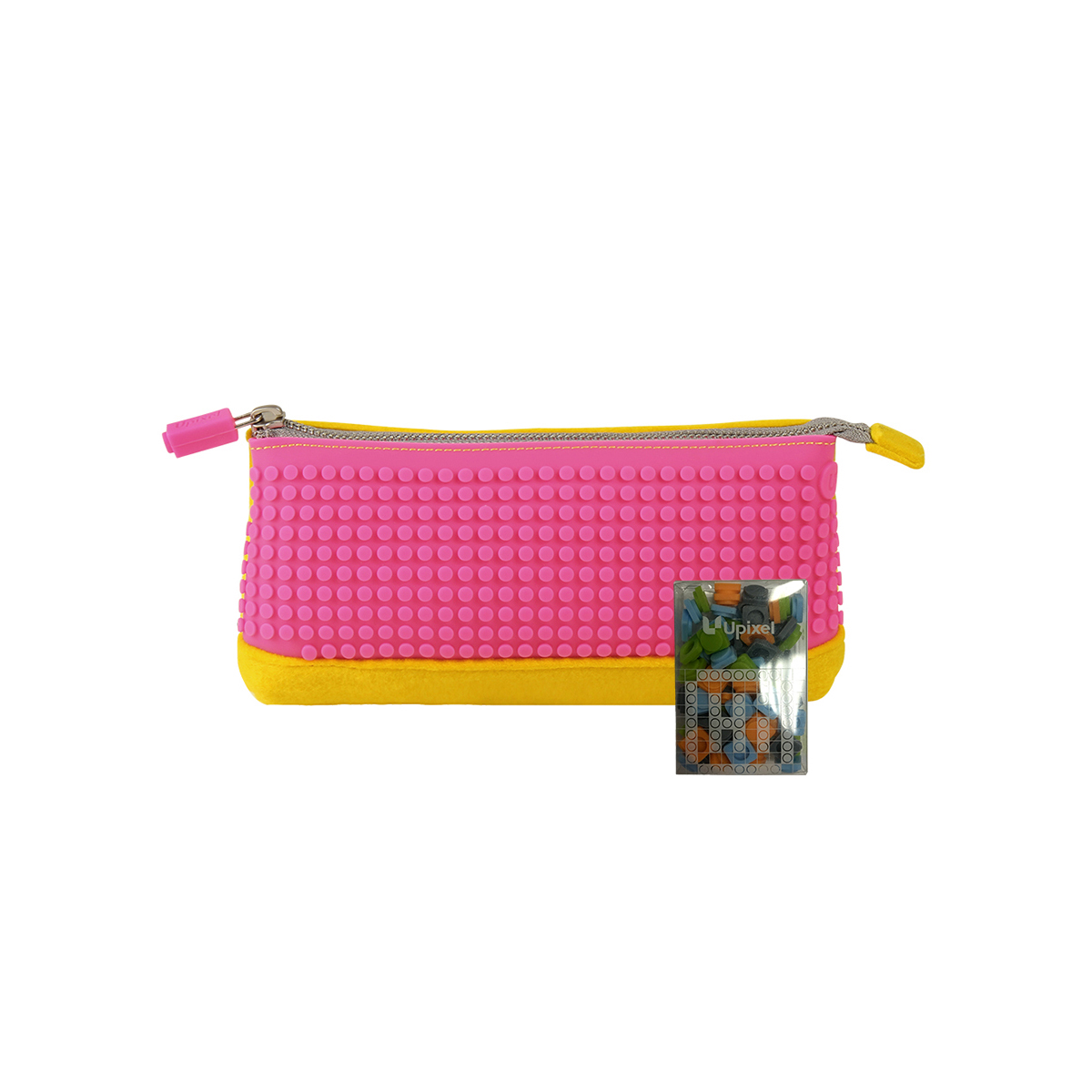 Пенал Upixel пиксельный Pencil Case WY-B002 Желтый-фуксия - фото 2