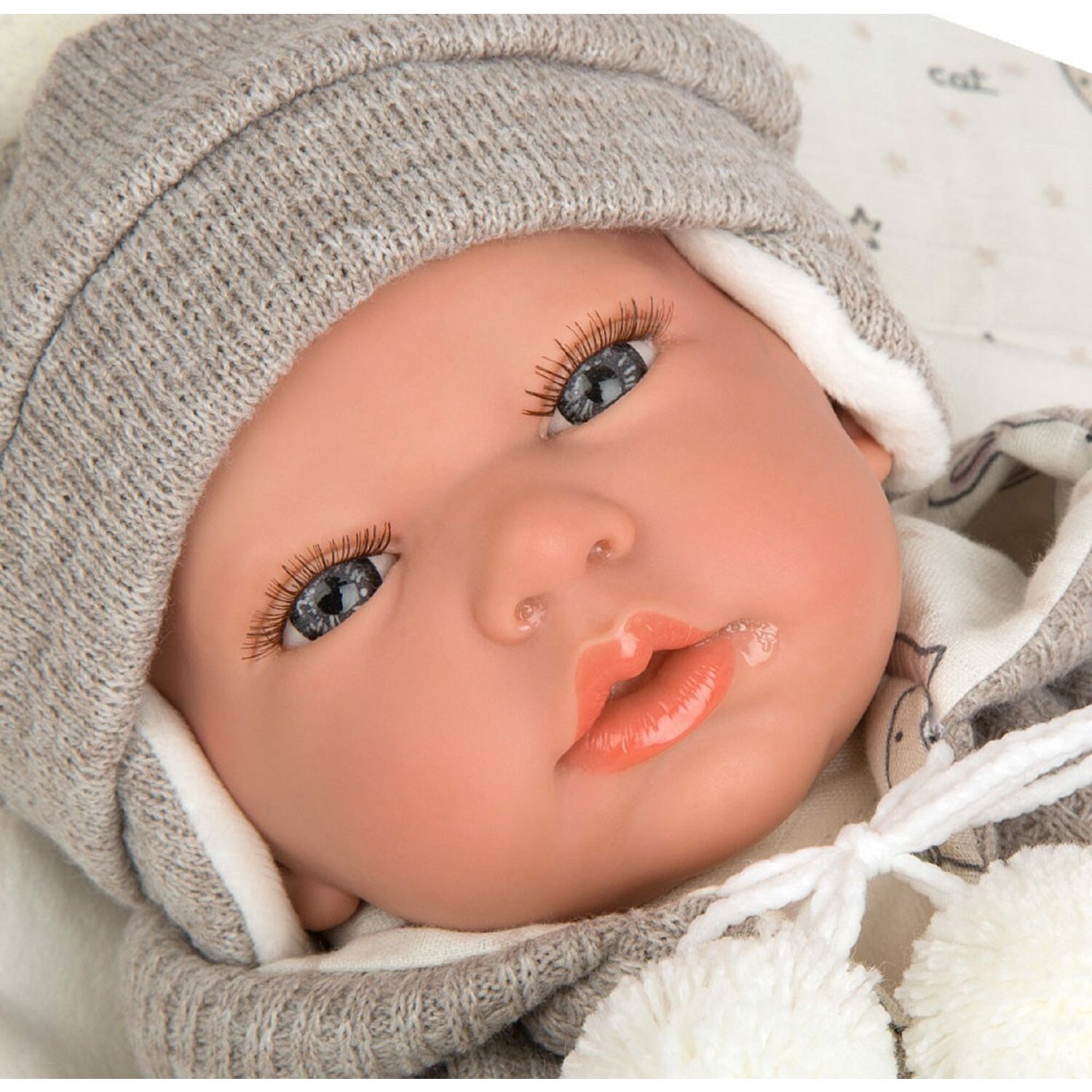 Кукла Arias Reborns Vega новорожденный пупс мягкий 40 см реалистичный и матрасиком Т22923 - фото 3