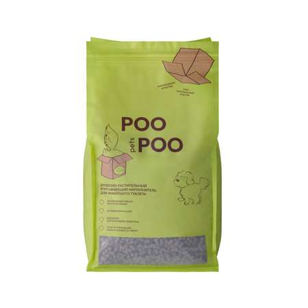 Наполнитель POOPOOPETS 12 л древесный, впитывающий