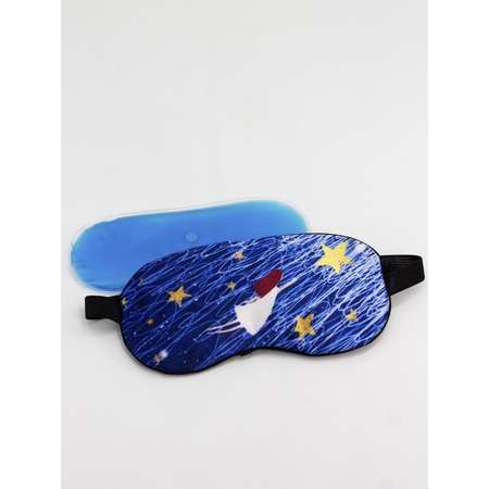 Маска для сна iLikeGift Starry sky blue с гелевым вкладышем