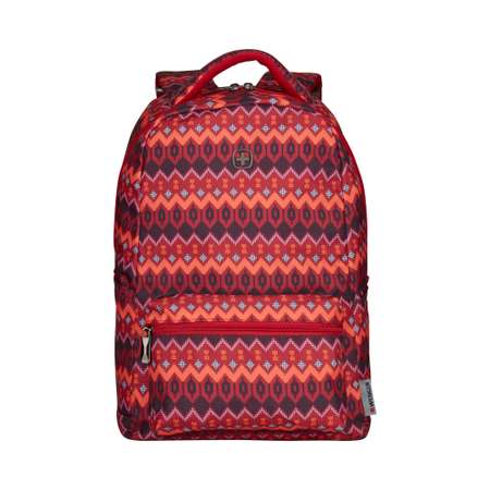 Рюкзак Wenger красный с рисунком ёлочка