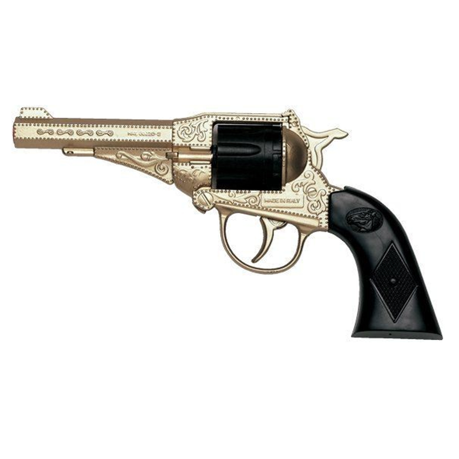 Пистолет Edison Giocattoli Sterling Metall-Gold Western 17 см - фото 1