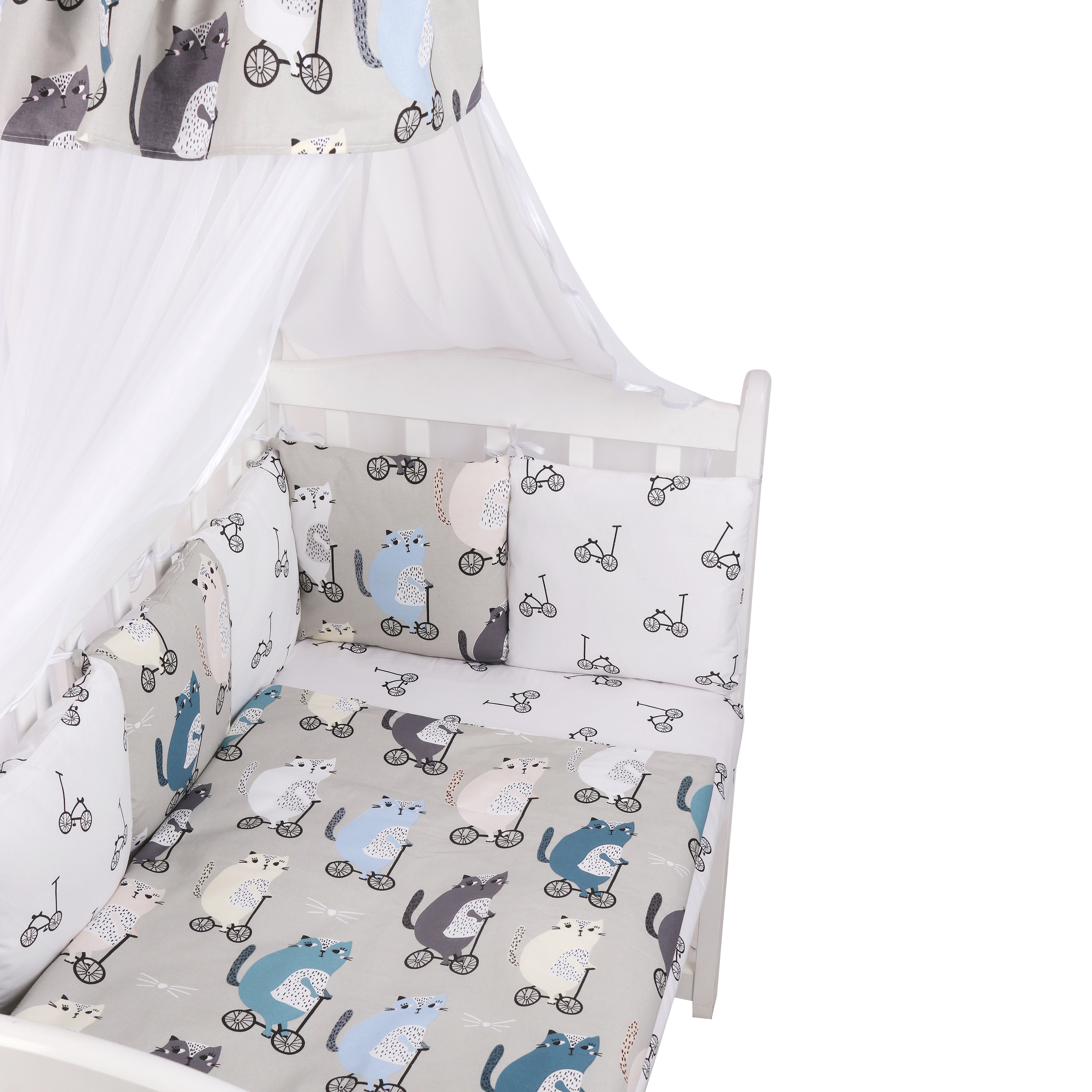 Комплект постельного белья Amarobaby Велосипедисты 4предмета AMARO-3015-Ve - фото 6