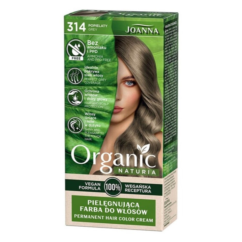 Краска для волос JOANNA Organic naturia (тон 314) пепельный - фото 3