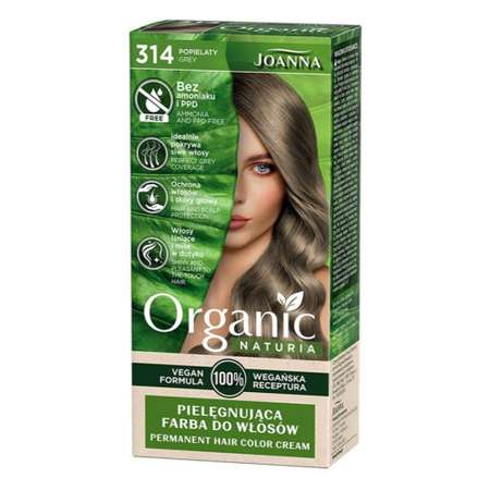 Краска для волос JOANNA Organic naturia (тон 314) пепельный