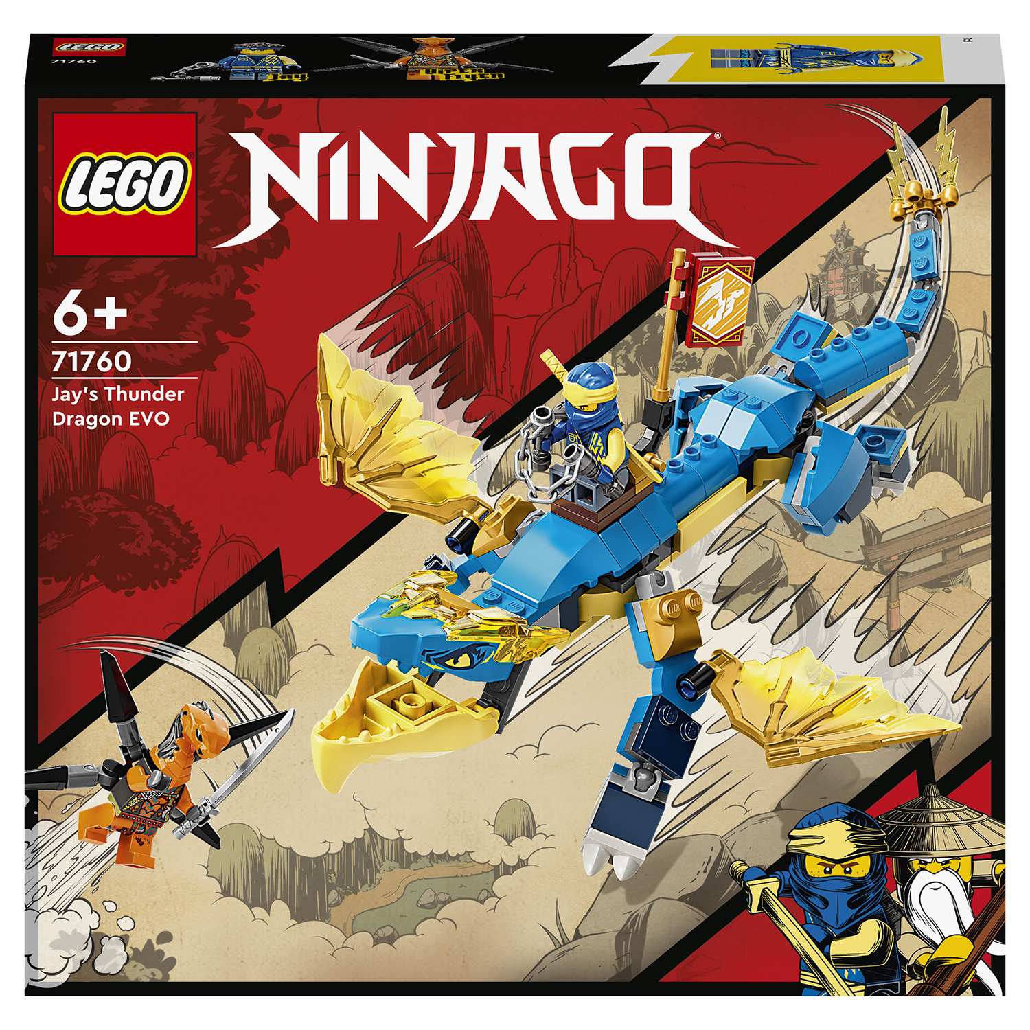 Конструктор LEGO Ninjago Грозовой дракон ЭВО Джея 71760 купить по цене 1499  ₽ в интернет-магазине Детский мир