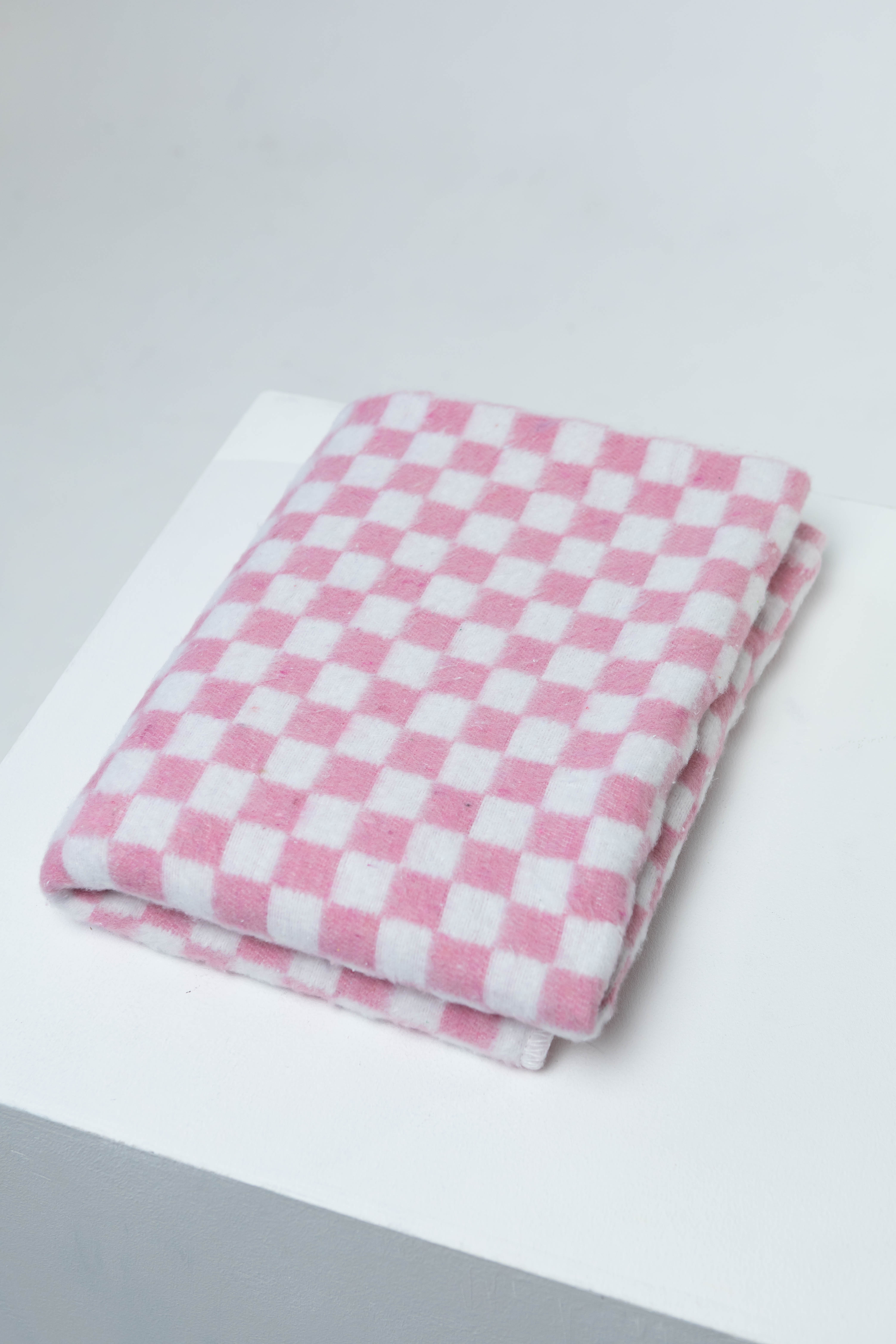 Одеяло байковое детское Суконная фабрика г. Шуя 100х140 рисунок клетка розовый - фото 6