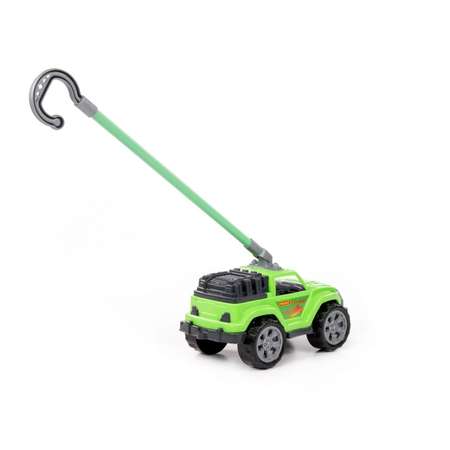 Автомобиль-каталка Полесье «Легионер» с ручкой цвет зелёный