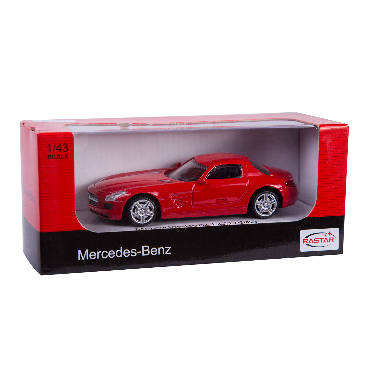 Автомобиль Rastar Mercedes SLS 1:43 красный 58100 - фото 3