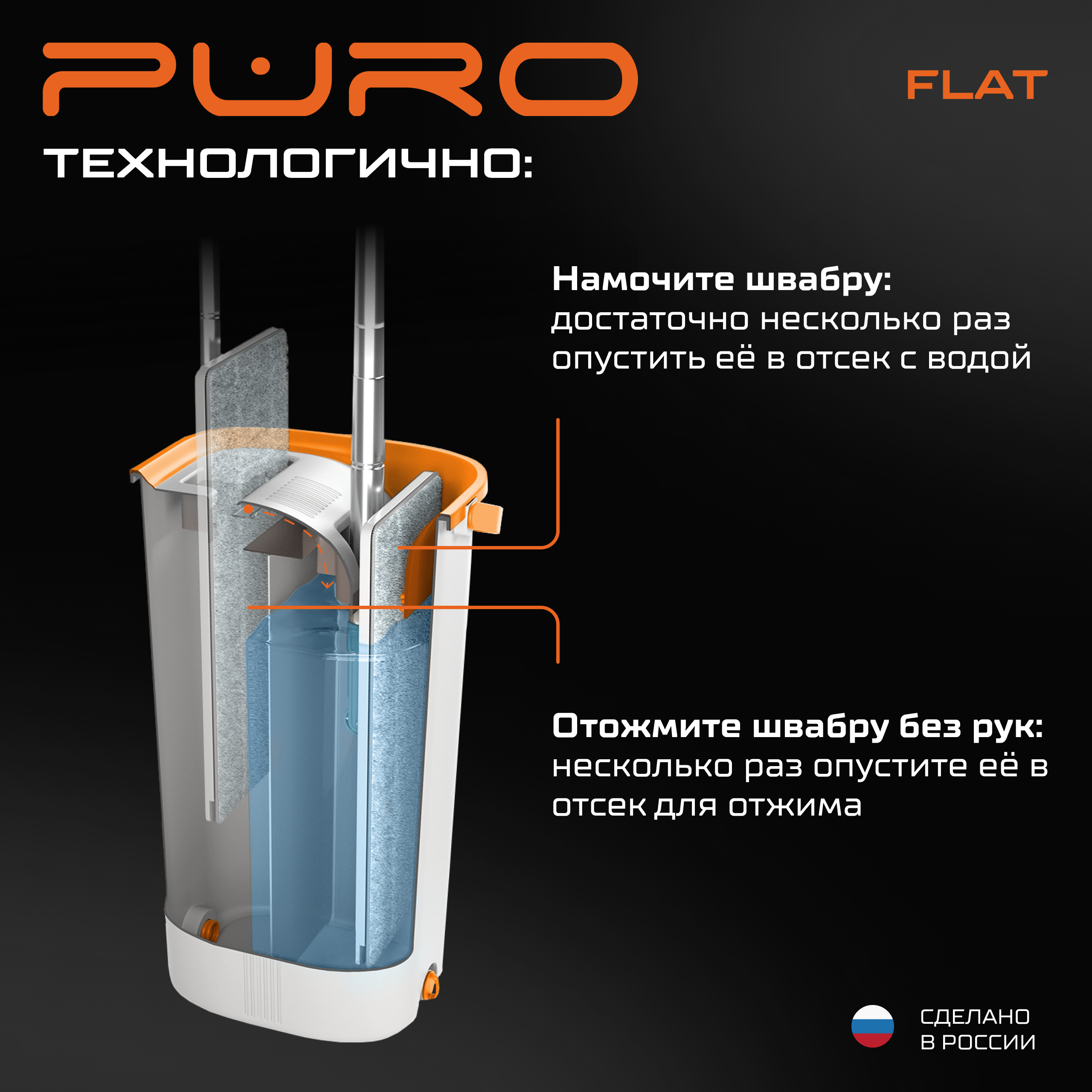 Комплект для уборки PURO FLAT - фото 4