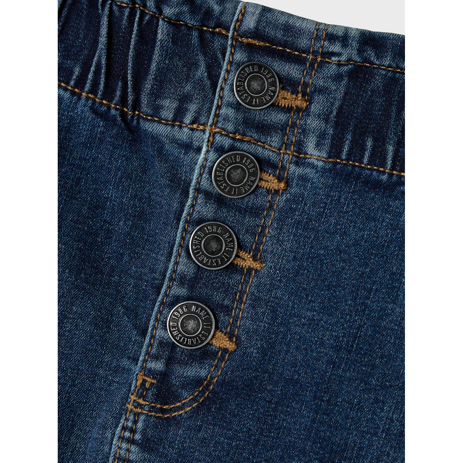 Юбка NAME IT 13190855/Medium Blue Denim - фото 6