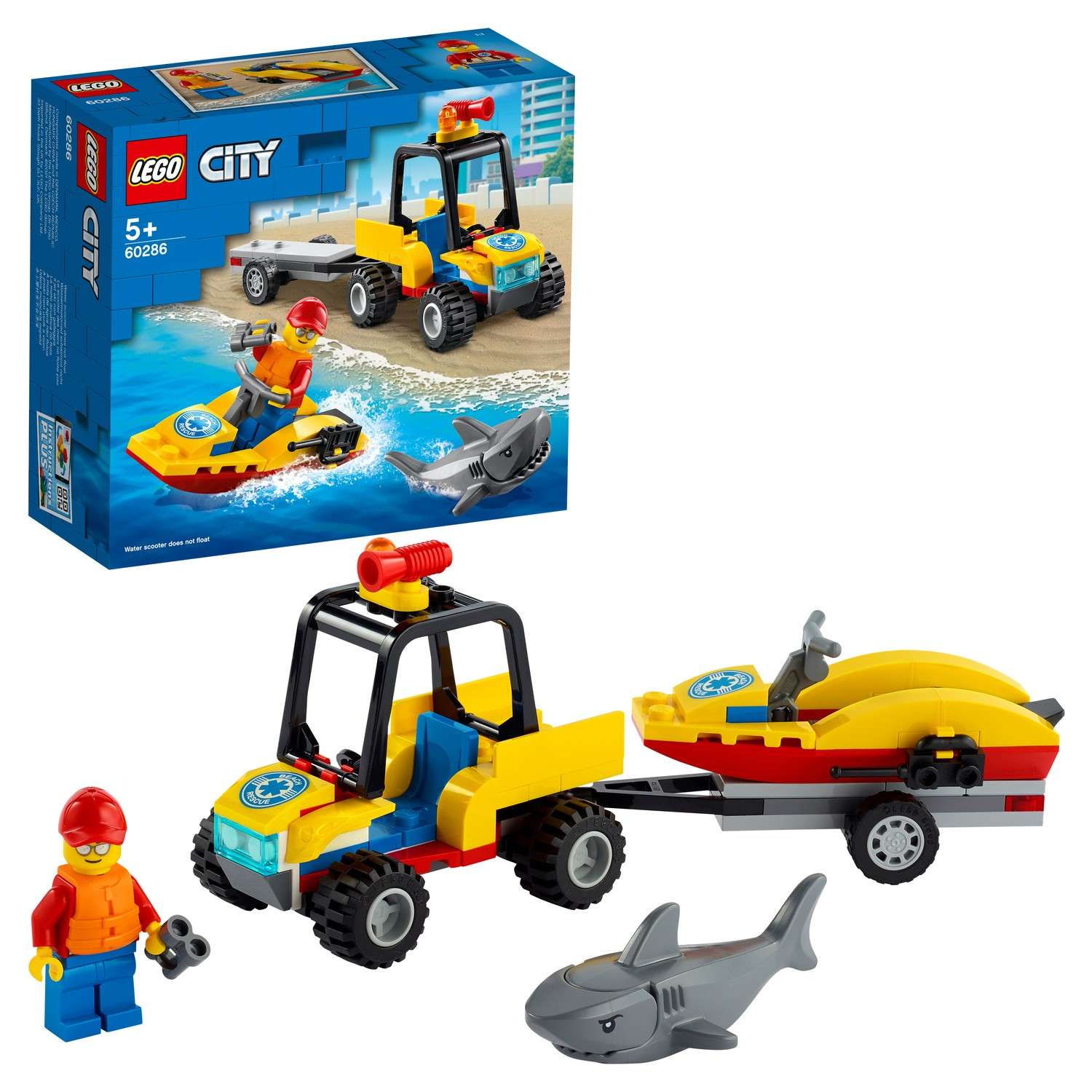 Конструктор LEGO City Great Vehicles Пляжный спасательный вездеход 60286 - фото 1