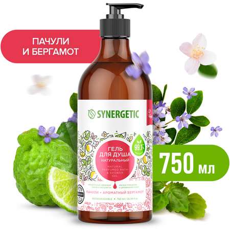 Гель для душа Synergetic Пачули-Ароматный бергамот 0.75л