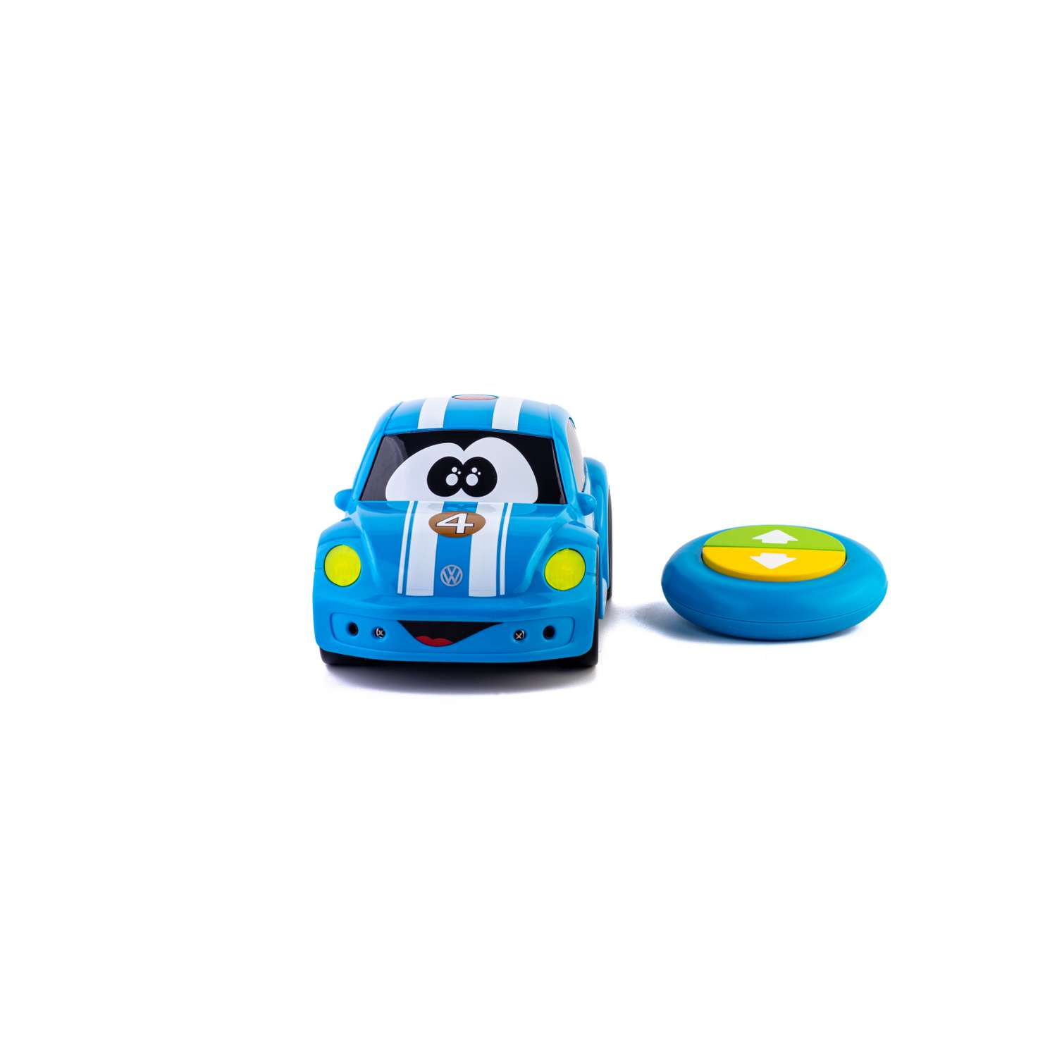 Игрушка на пульте управлении Bburago Junior New Beetle Blue Racing Deco - фото 5