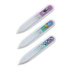 Пилки для ногтей BOHEMIA Czech Glass Nail Files набор 90мм 3шт с ручной росписью