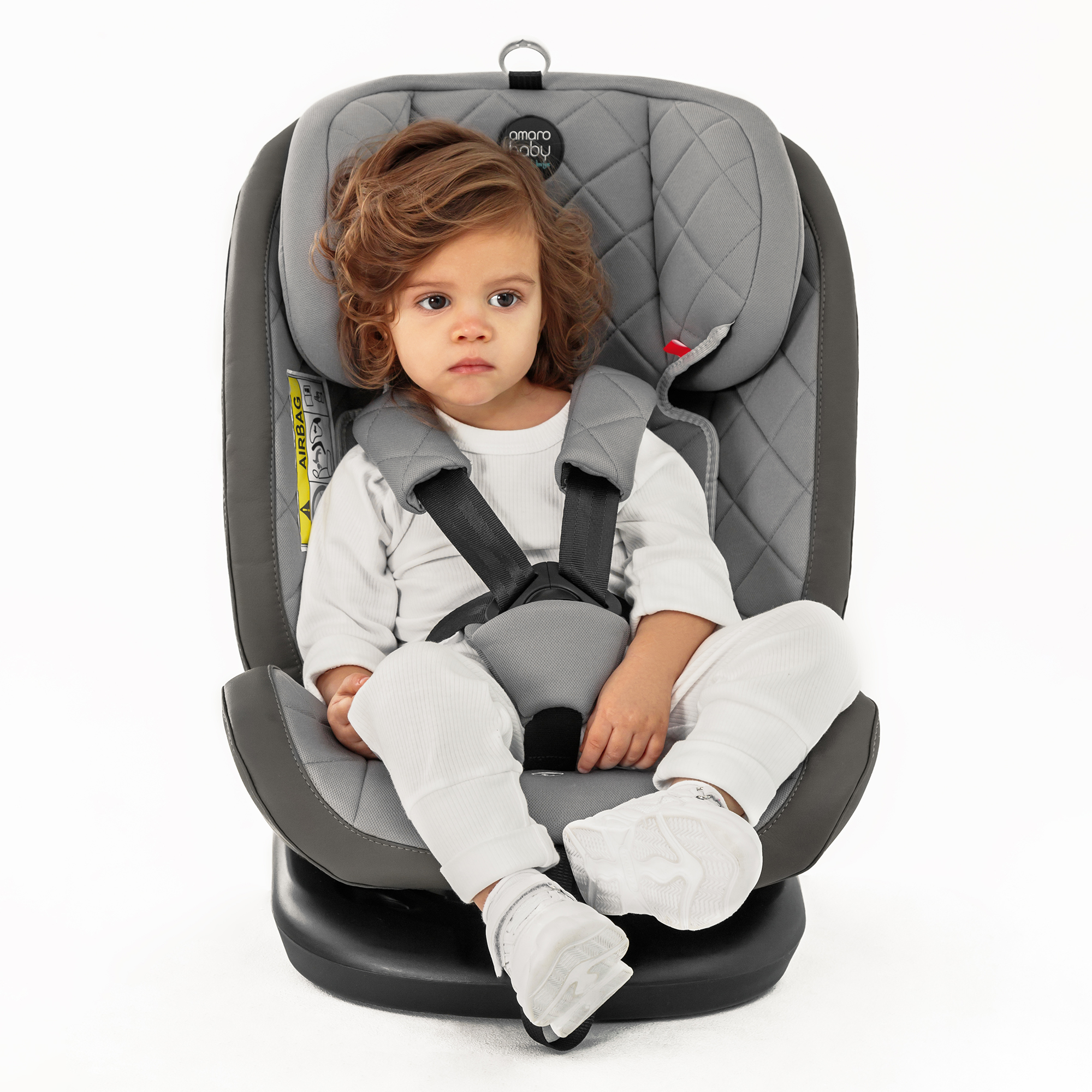 Автокресло Amarobaby Brilliant Isofix класс D группа 0+/1/2/3 Коричневый - фото 22