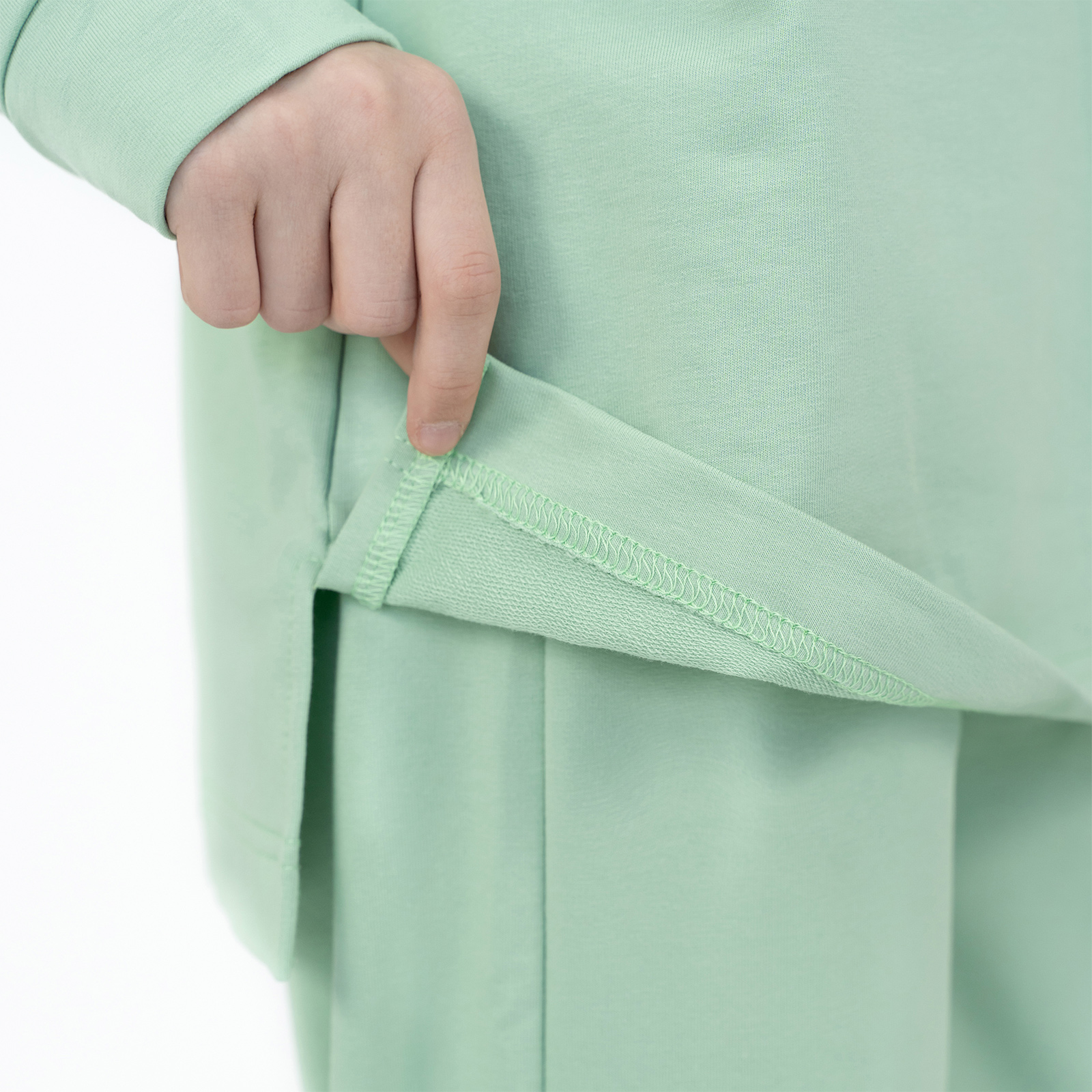 Свитшот и брюки Утенок 7065-зеленый дым - фото 32
