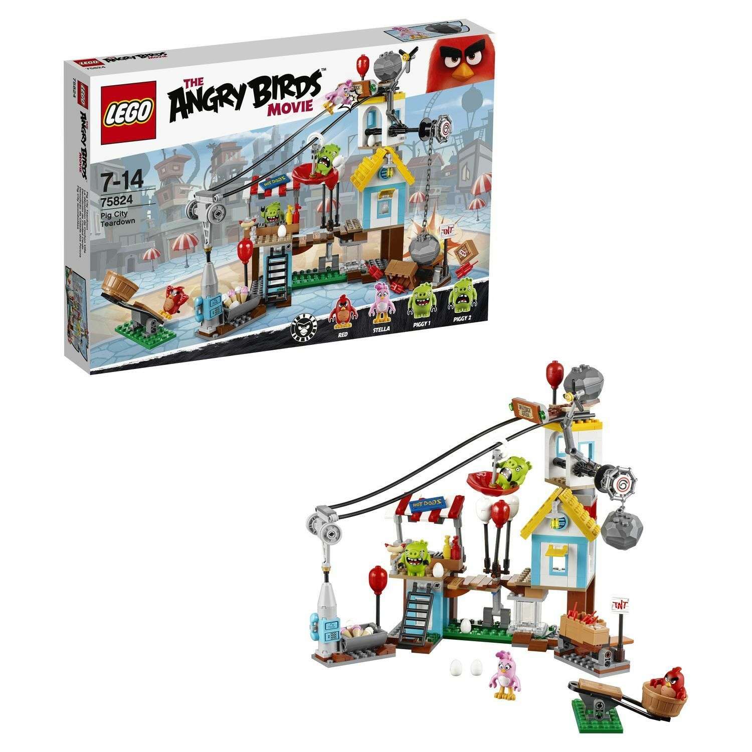 Конструктор LEGO Angry Birds Разгром Свинограда (75824) - фото 1