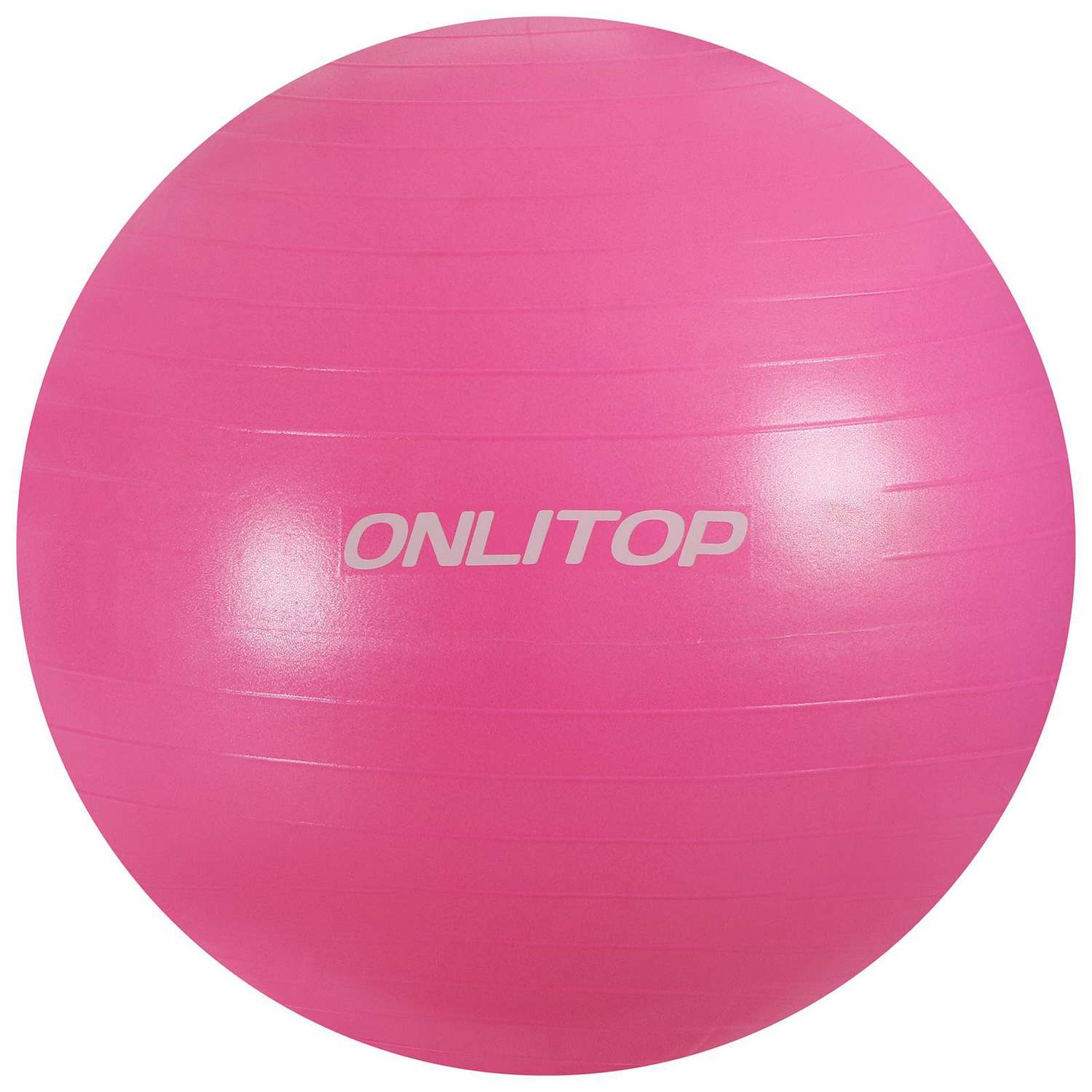 Фитбол ONLITOP d=85 см. 1400 г. антивзрыв. цвет розовый - фото 3