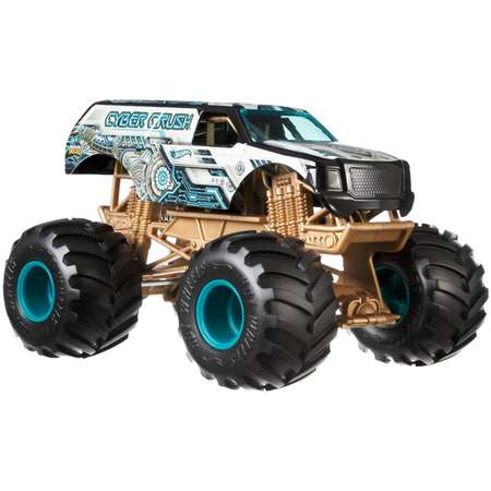 Машинка Hot Wheels Monster Trucks Кибер Краш FYJ91