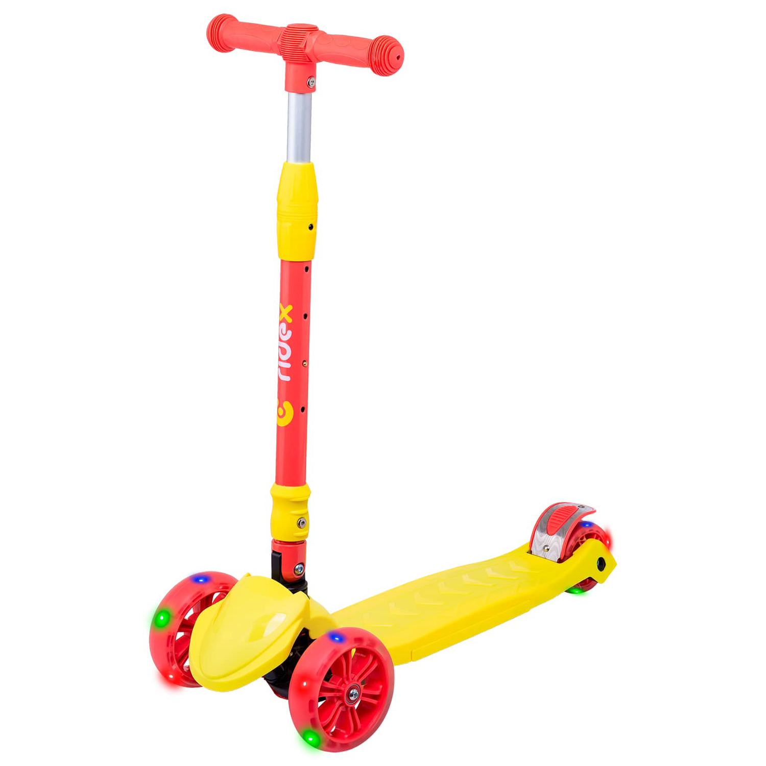 Самокат RIDEX трехколесный 3 wheels scooter Bunny 135/90 yellow/red - фото 1