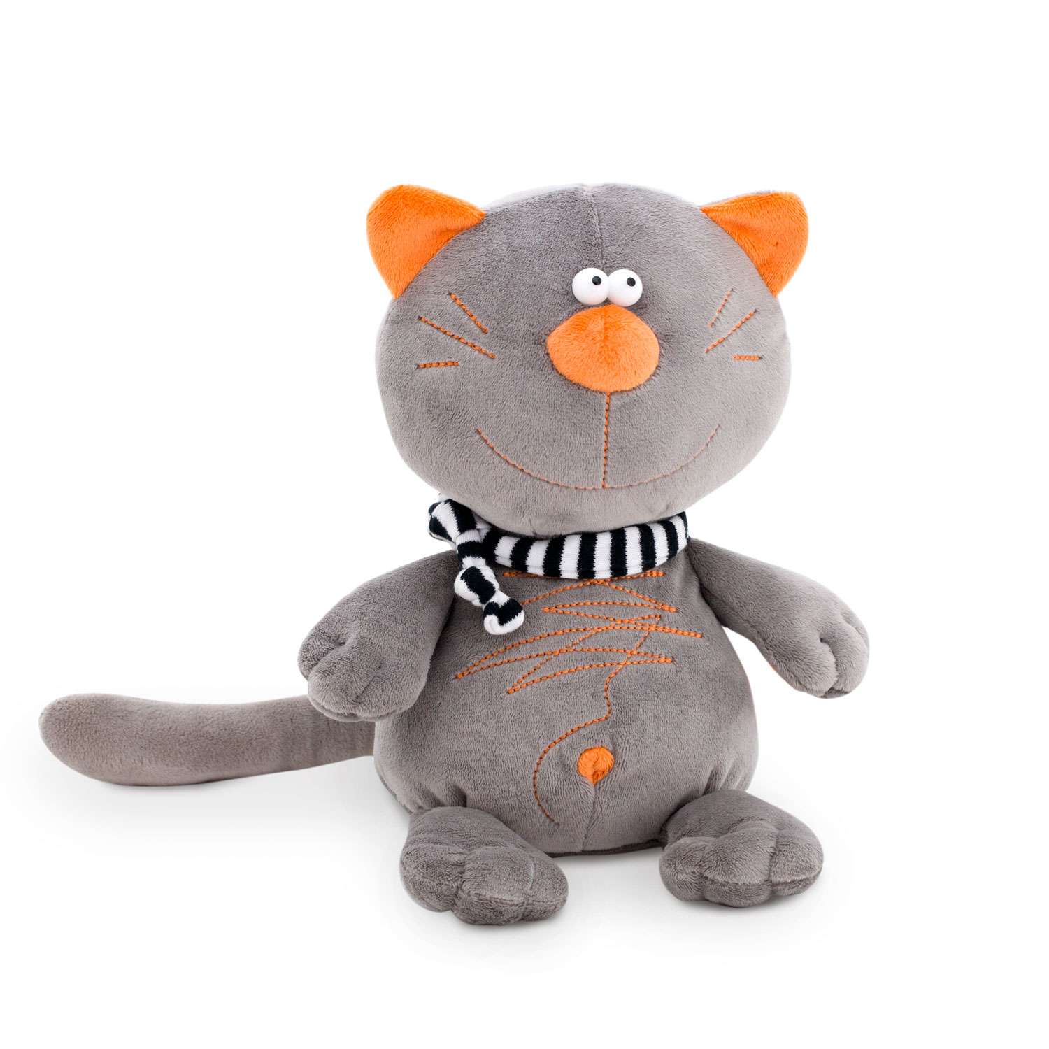 Игрушка мягкая Orange Toys Кот Батон Серый МС2370/20В - фото 1