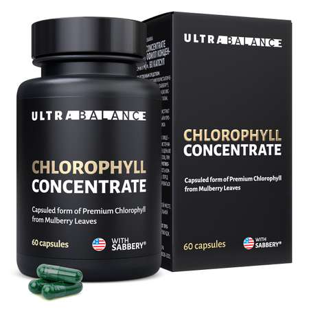 Витамины хлорофилл капсулы UltraBalance детокс витамины для похудения очищения и иммунитета 60 капсул