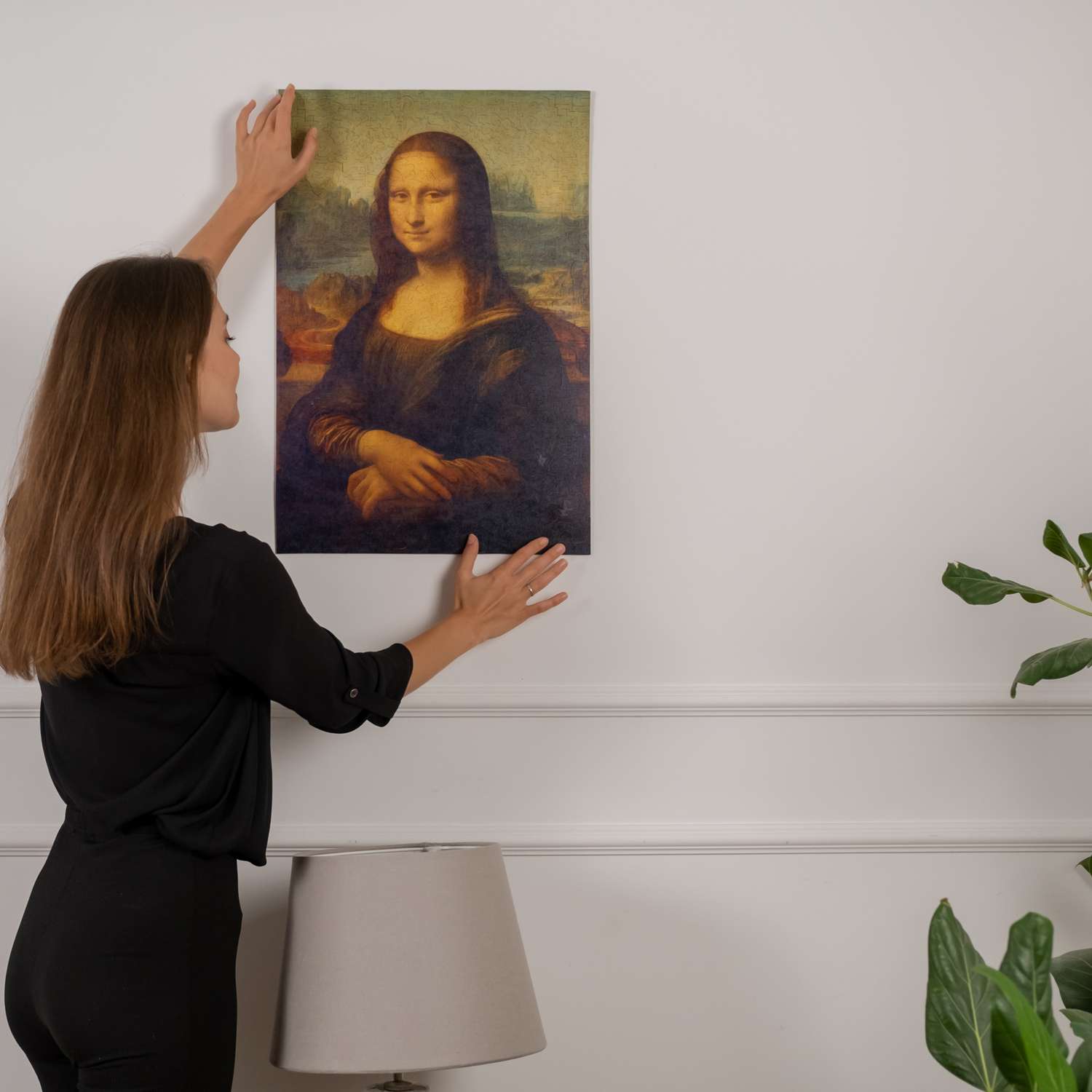 Пазл деревянный UNIDRAGON Леонардо да Винчи - Мона Лиза 39.5x59 см 1000 деталей - фото 10